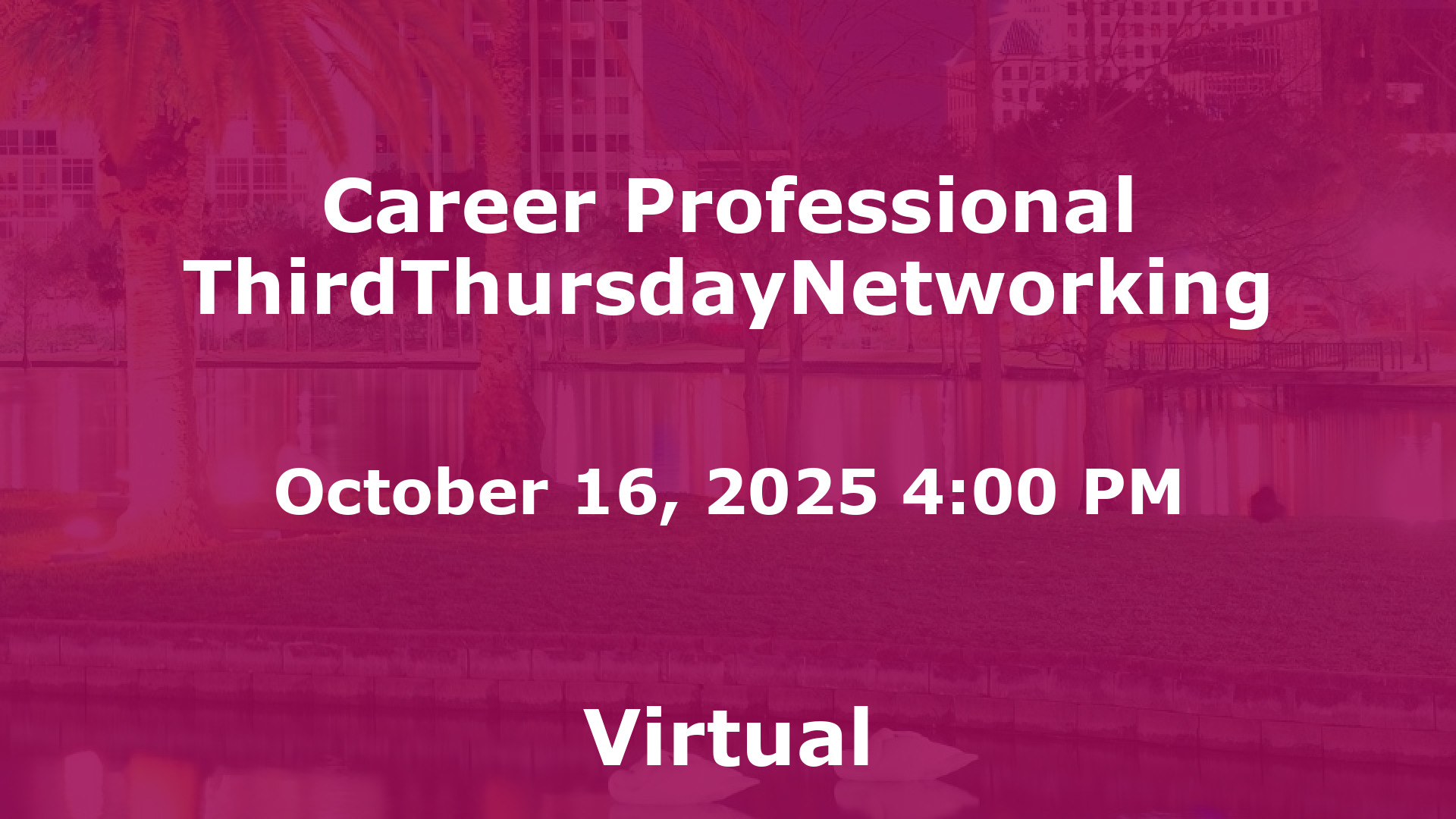 Career Professional ThirdThursdayNetworking  event image